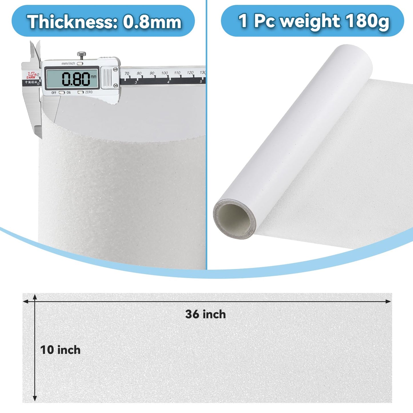 Grip Tape, 33" x 9", No Air Bubbles, Black Griptape for Skateboards & Scooters