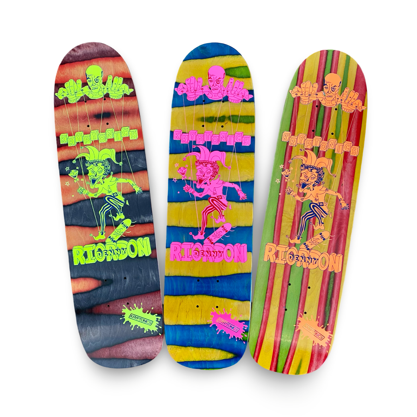 Denny Riordon Jester FREESTYLE, ONE-OF-A-KIND Deck 7.3”x28 HAND-PAINTED (1 of 1)